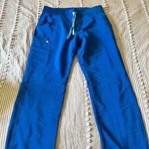 Figs Women's Zamora Jogger Scrub Pants in Royal Blue, Size M/R